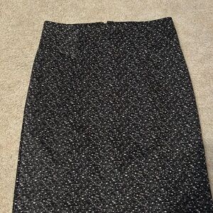 Michael Kors Black and Gray Pencil Skirt Size S